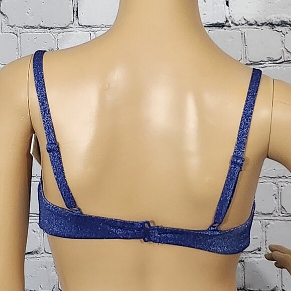 2/$50 Aqua Blue Bikini Top Size Small - Picture 2 of 5